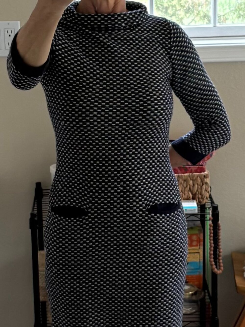 Darling Boden Navy Knit Dress. Like New. Size 6L US.